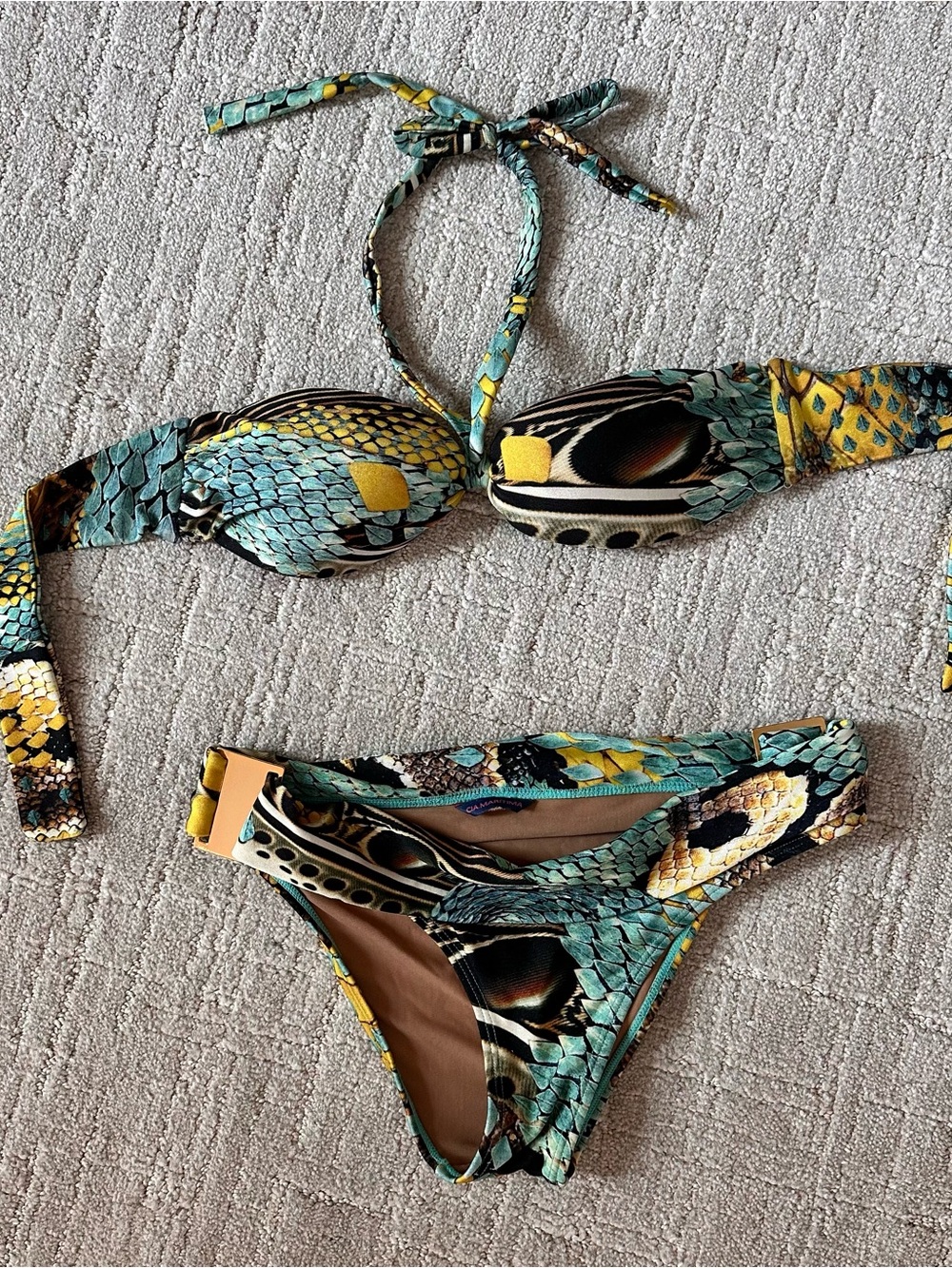 Cia Maritima Snake-Print Bikini Set